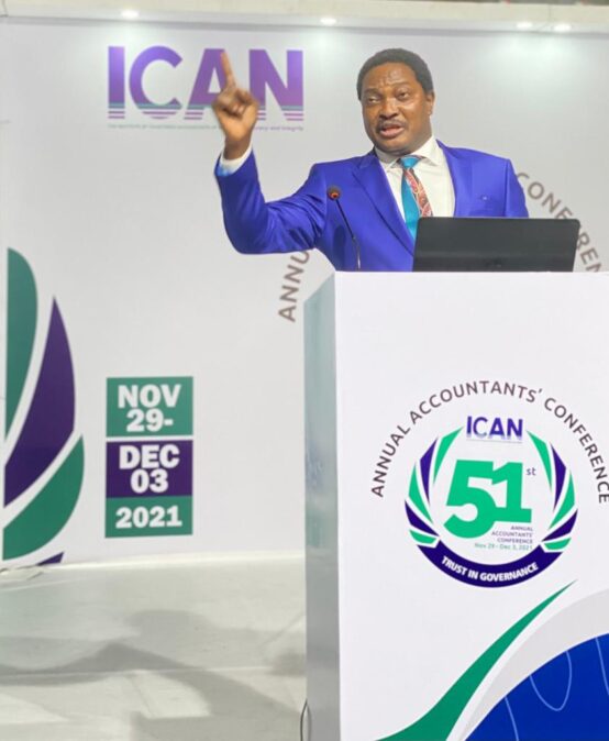 Prof. A. P Adejola as a Speaker at the Institute of Chartered Accountants of Nigeria (ICAN) 51st Annual Accountants Conference, Abuja-Nigeria.